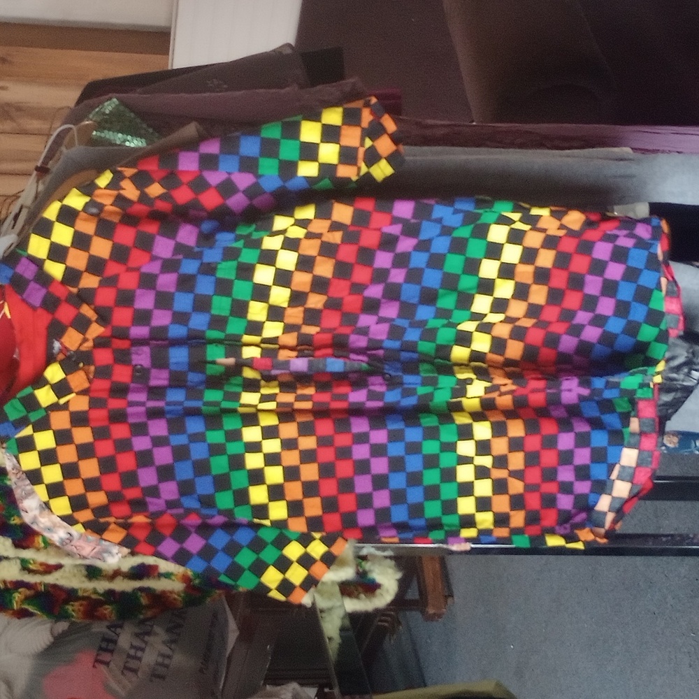 Rainbow Button Up T-shirt